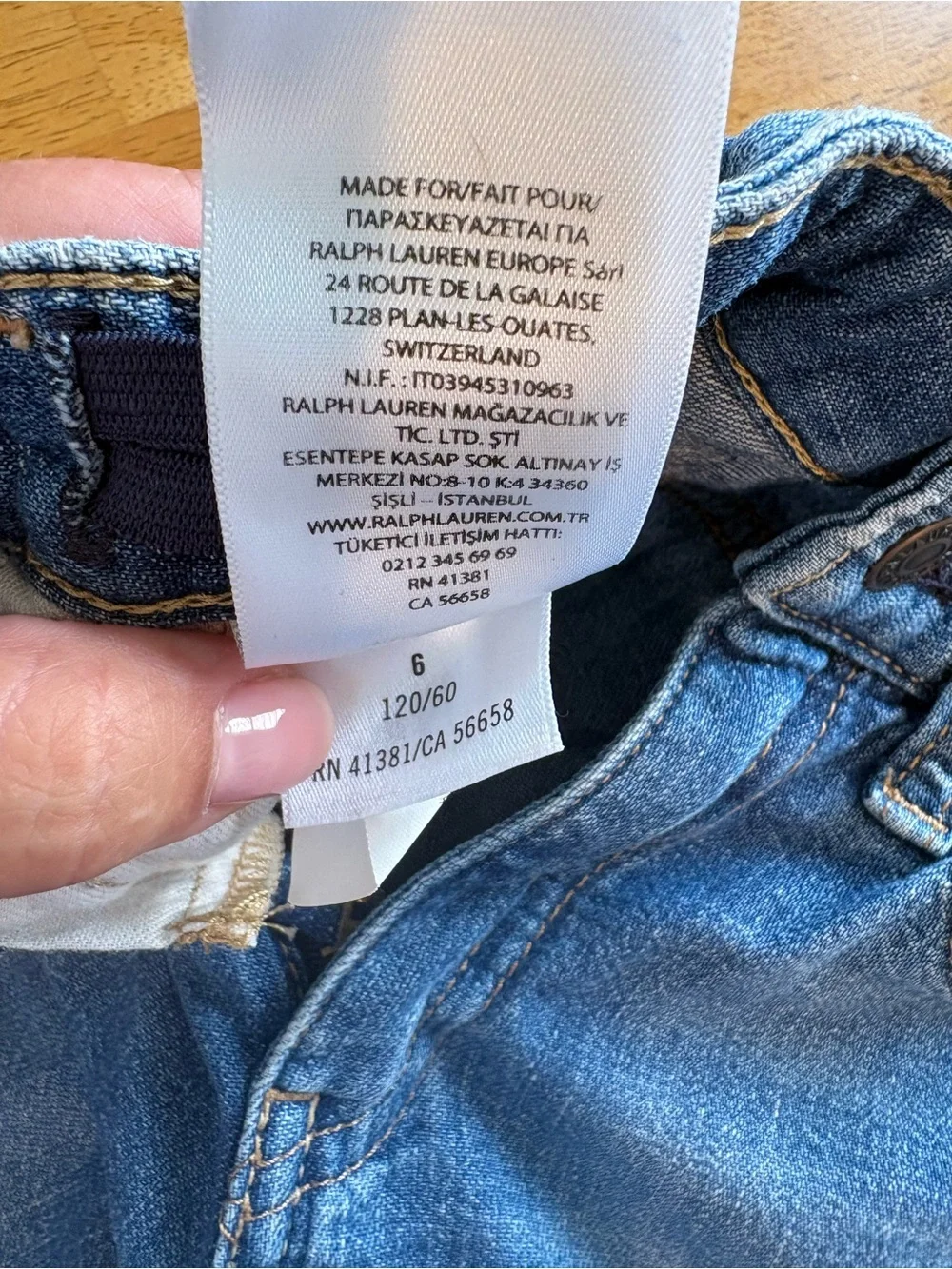 Ralph Lauren Patched Wide-Leg Jeans Size 6